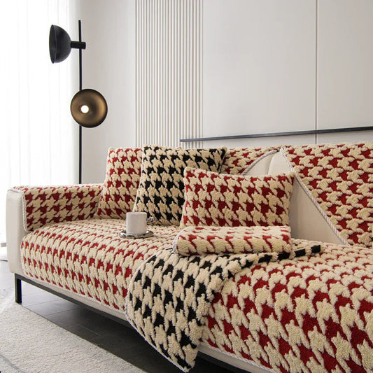 Marin Dokuma Kaymaz Tabanlı Koltuk Örtüsü Seti