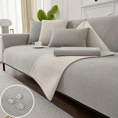 Alvor Dokuma Kaymaz Tabanlı Koltuk Örtüsü Seti