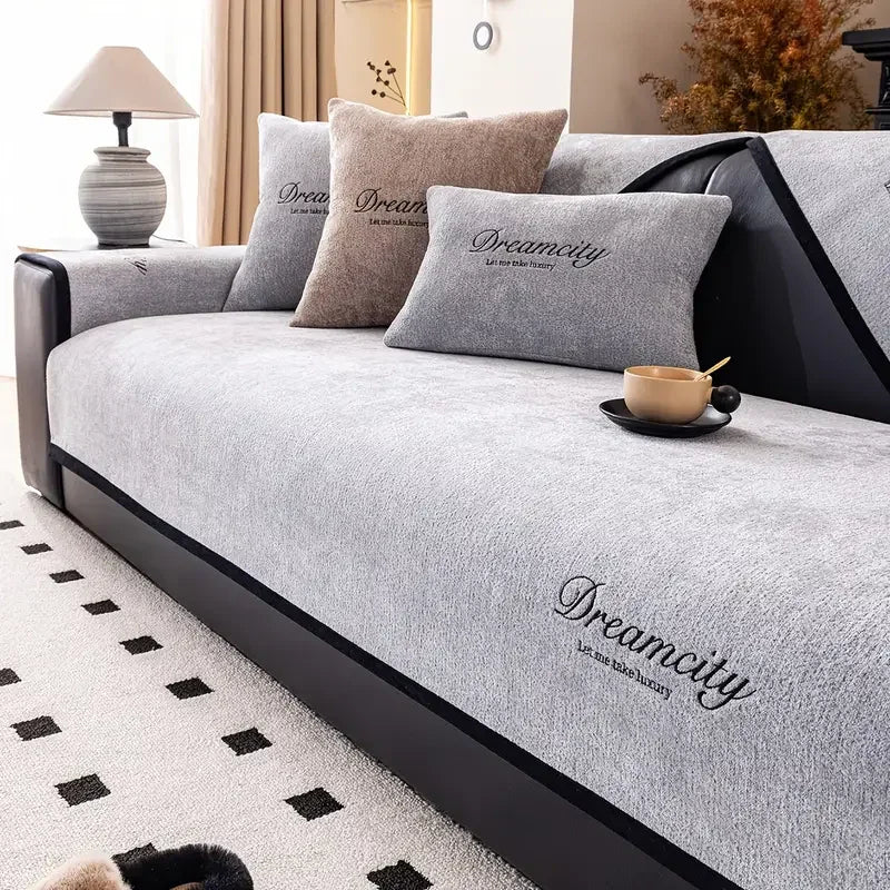 Dream Dokuma Kaymaz Tabanlı Koltuk Örtüsü Seti