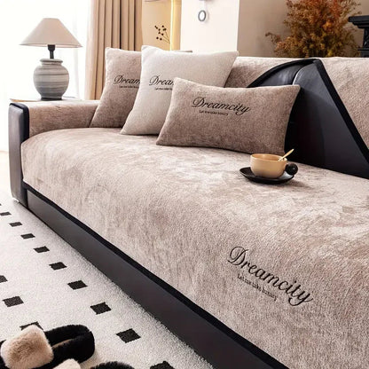 Dream Dokuma Kaymaz Tabanlı Koltuk Örtüsü Seti